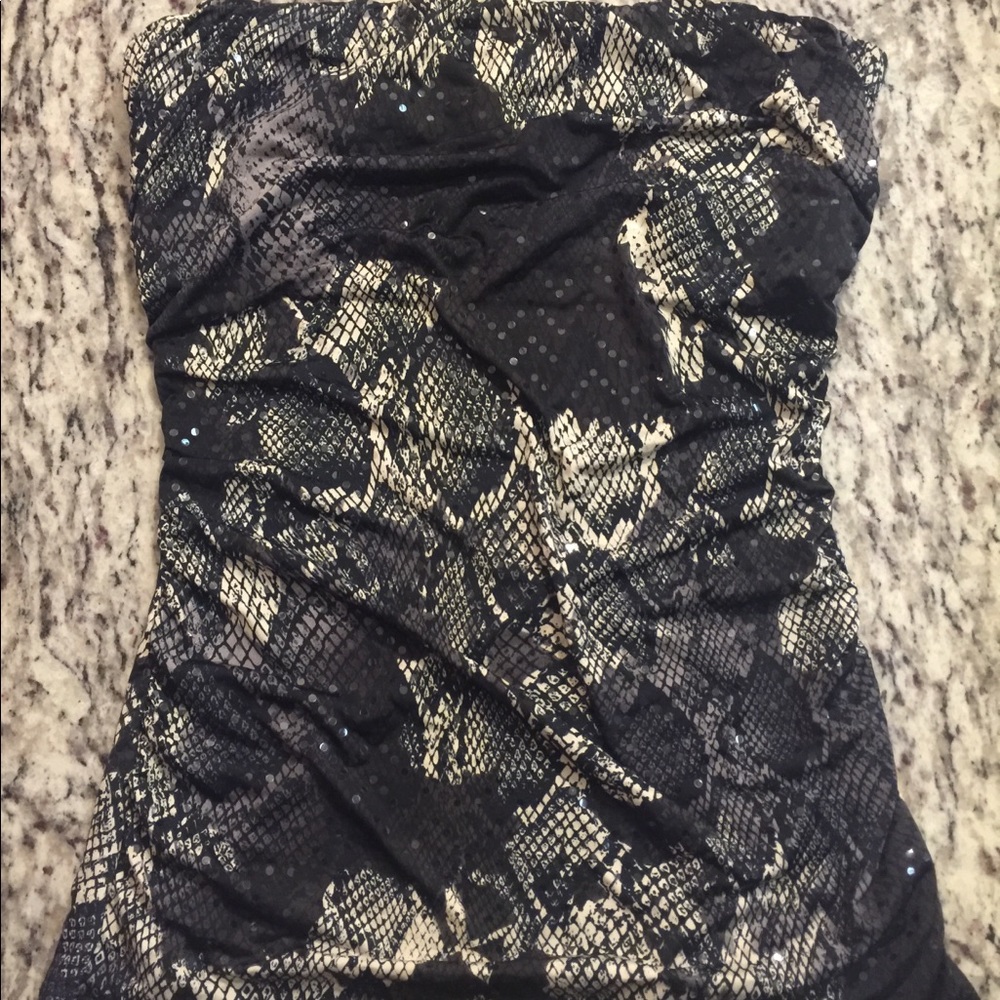 Express Snake Print Tube Top
